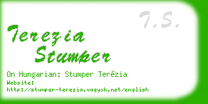 terezia stumper business card
